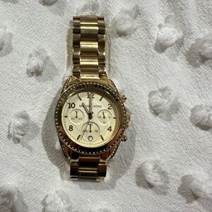 Michael Kors Gold-Tone Chronograph Watch